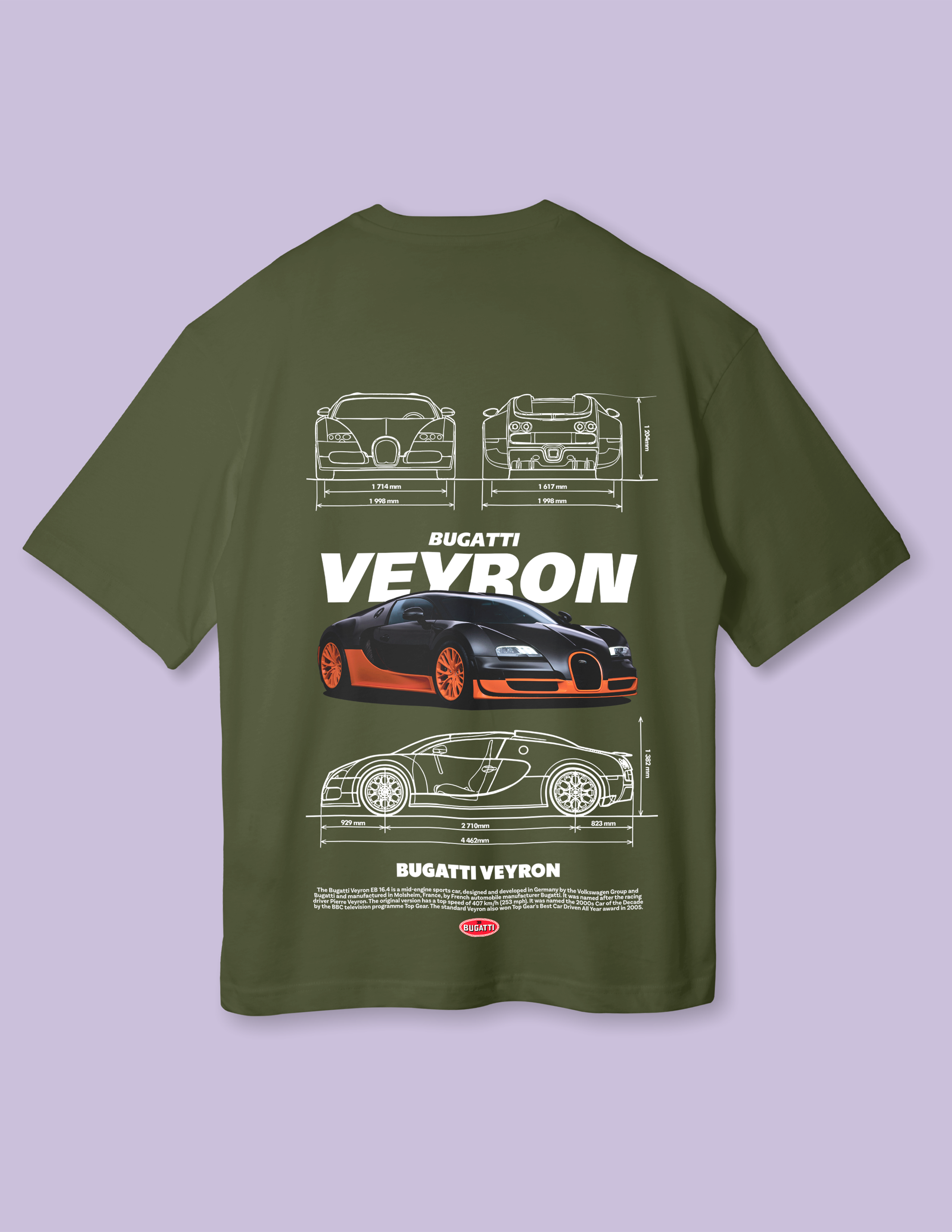 Premium Luxury Bugatti Oversized T-Shirt