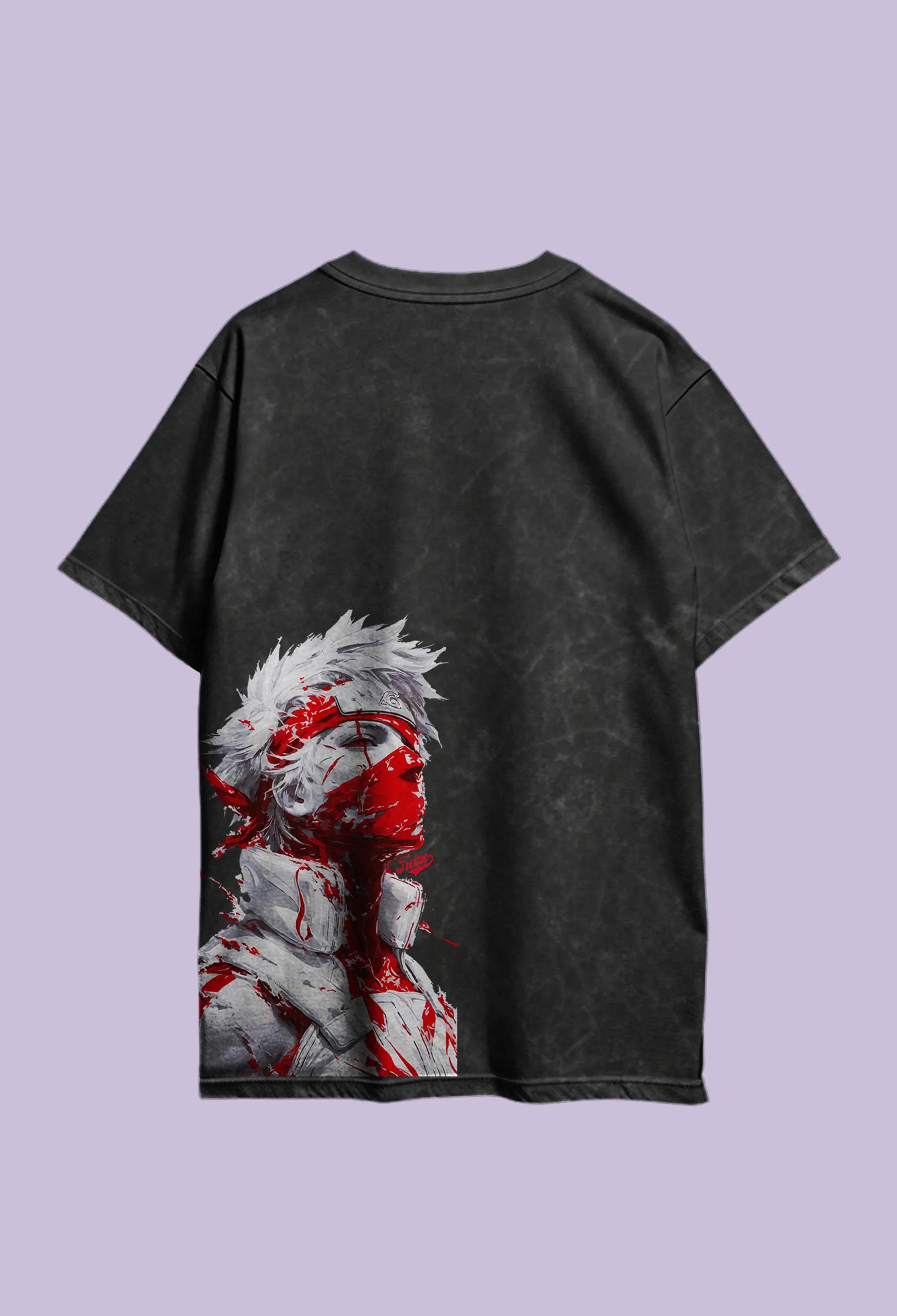 Kakashi Acidwash Oversized T-Shirt