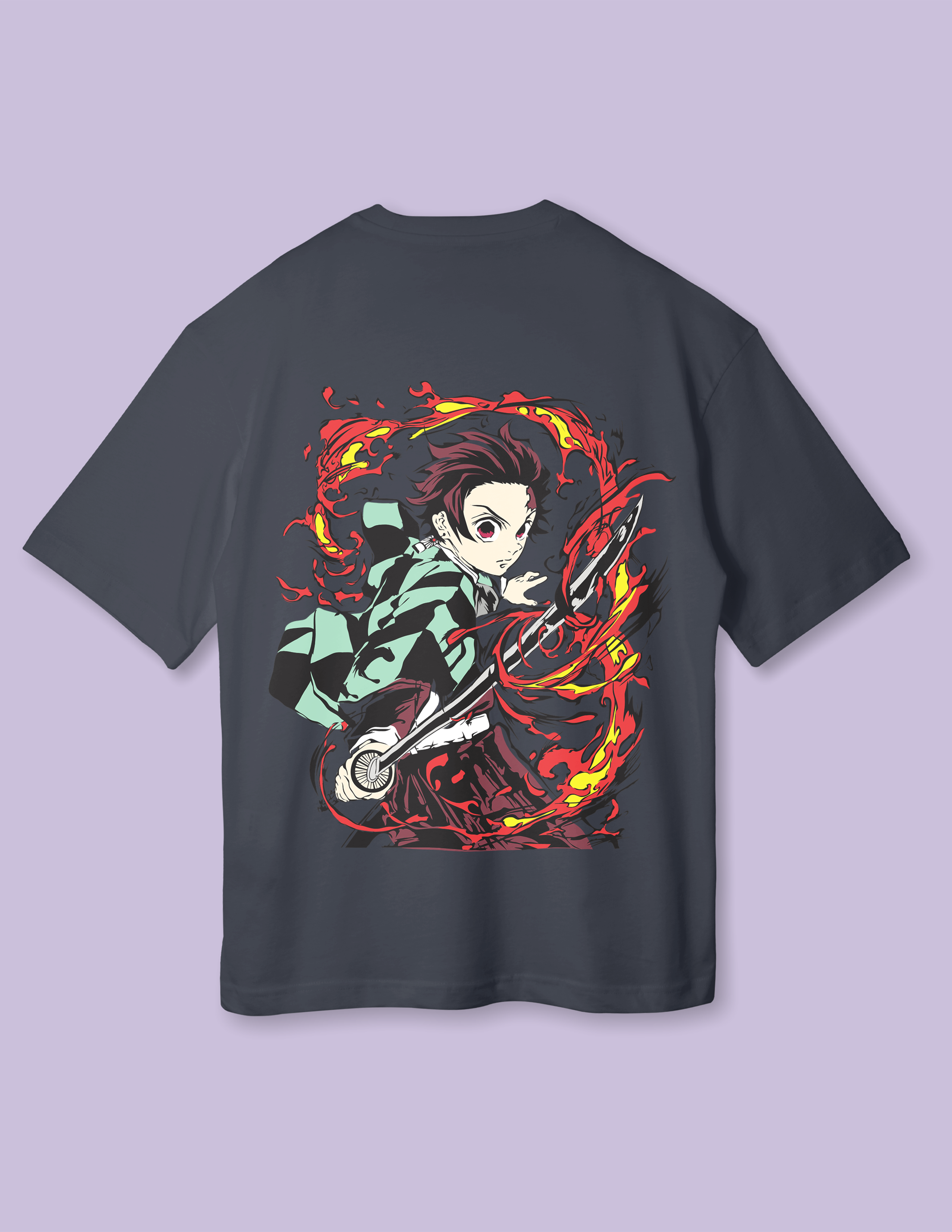 Bold Graphic Premium Cotton Kimetsu T-Shirt