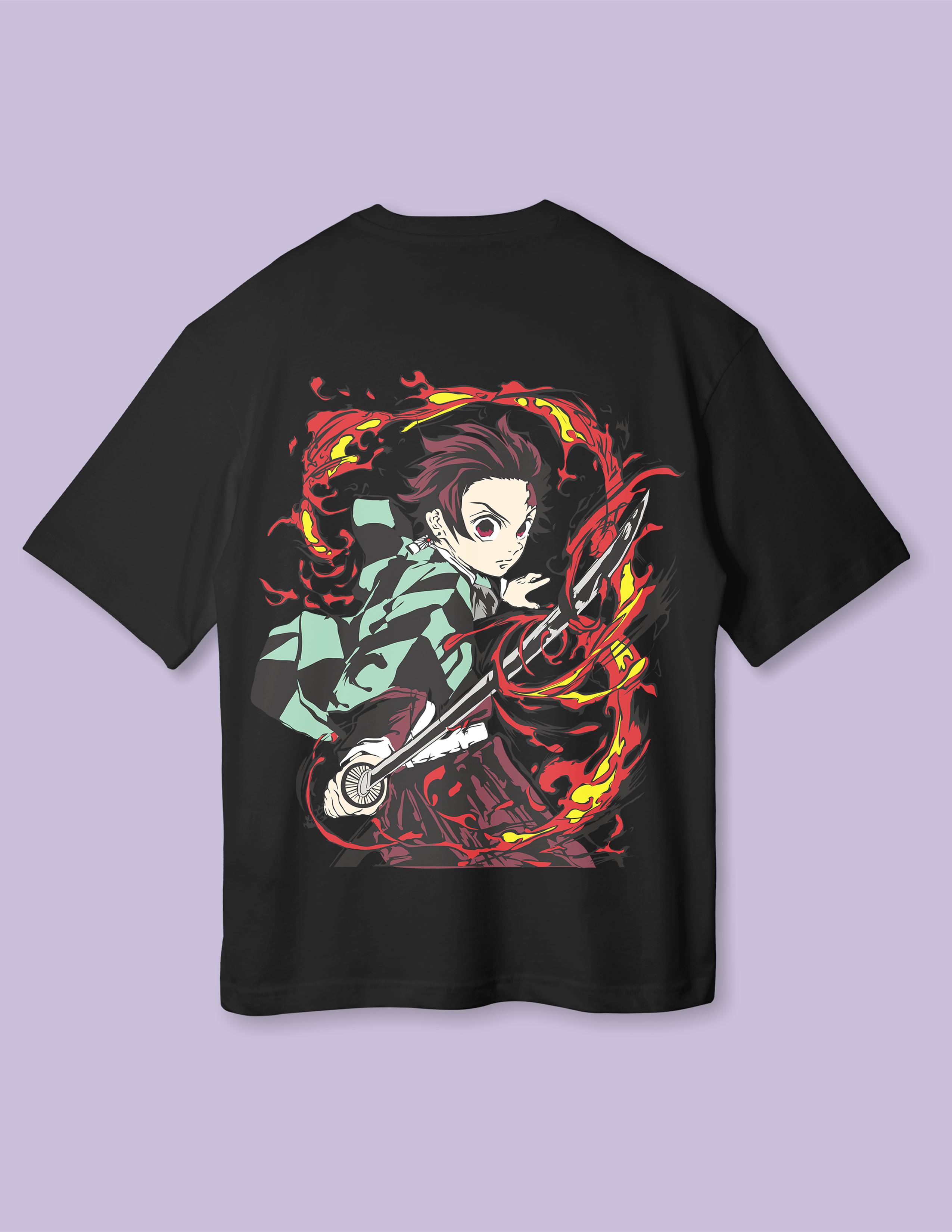 Anime Core Drop Shoulder Kimetsu T-Shirt