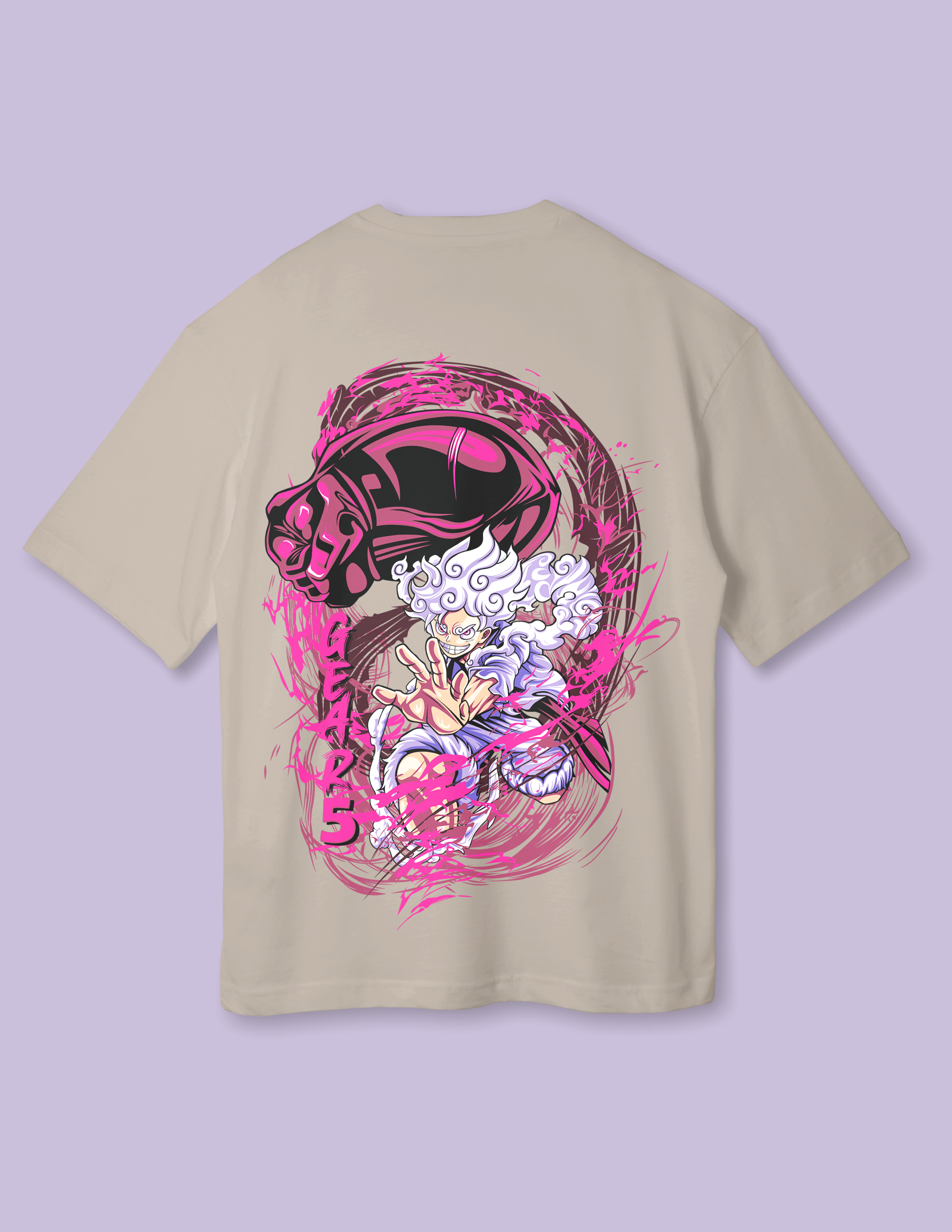 Luffy Gear Graphic Print Drop Shoulder Tee