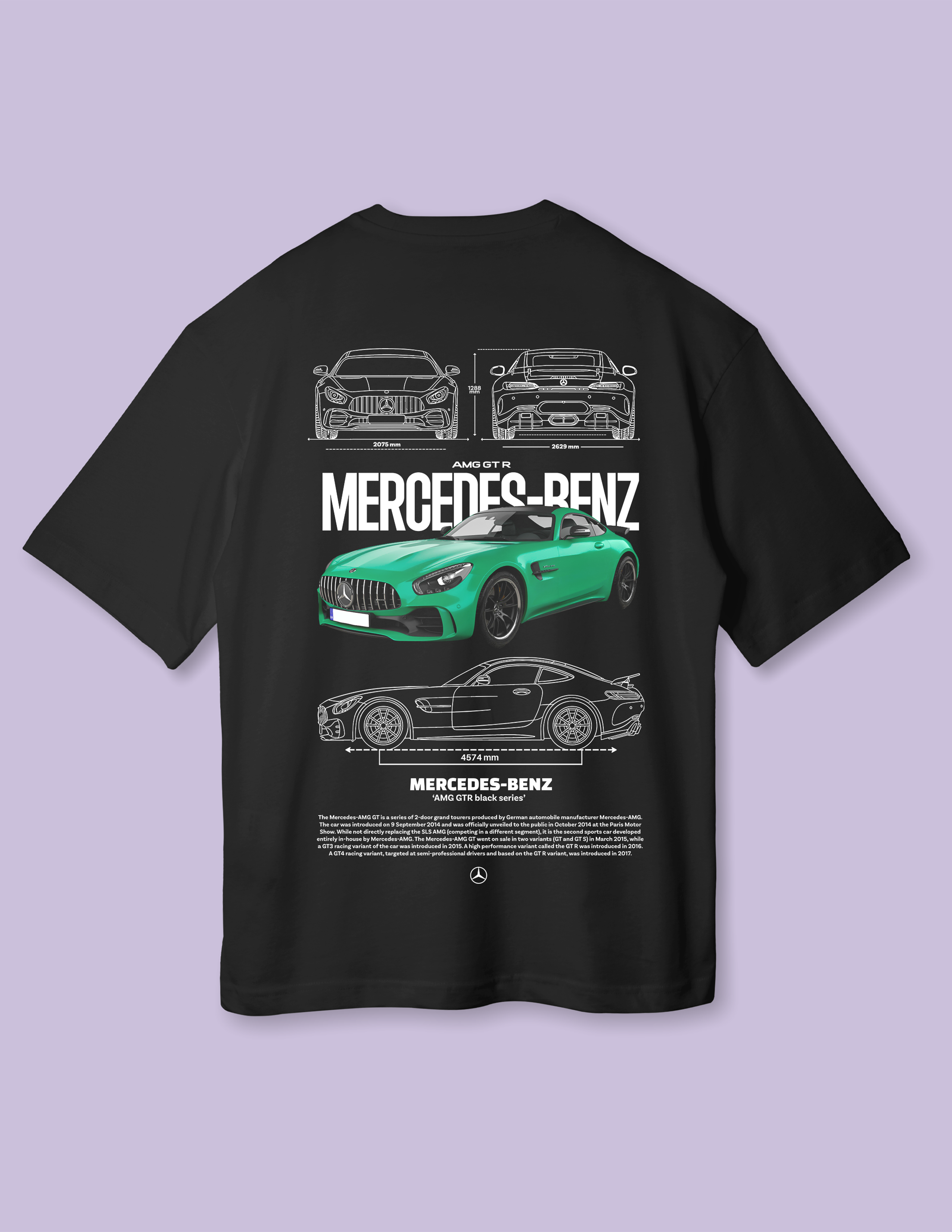 Luxury Streetwear Mercedes Benz Oversized T-Shirt