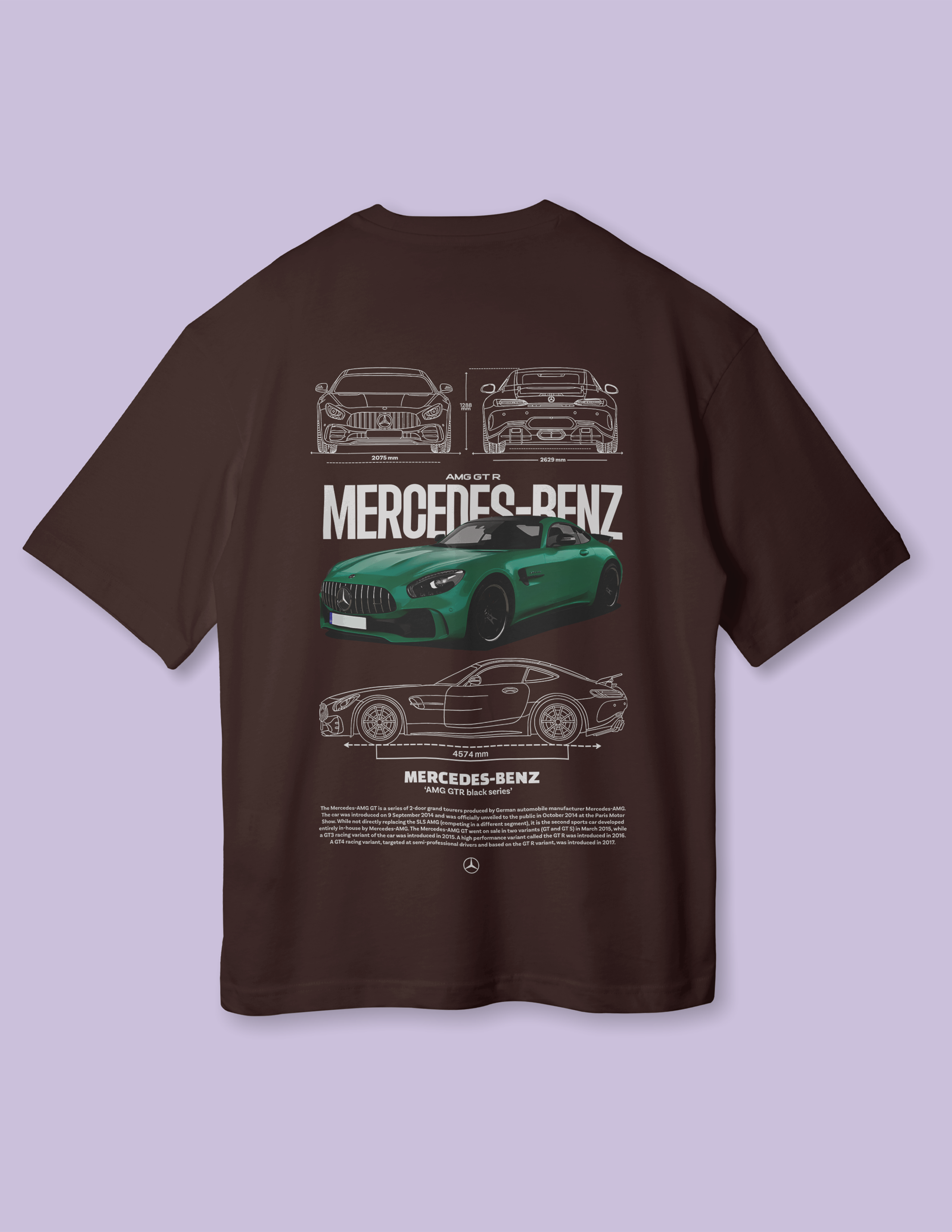 Premium Street Style Mercedes Benz Oversized Unisex T-Shirt