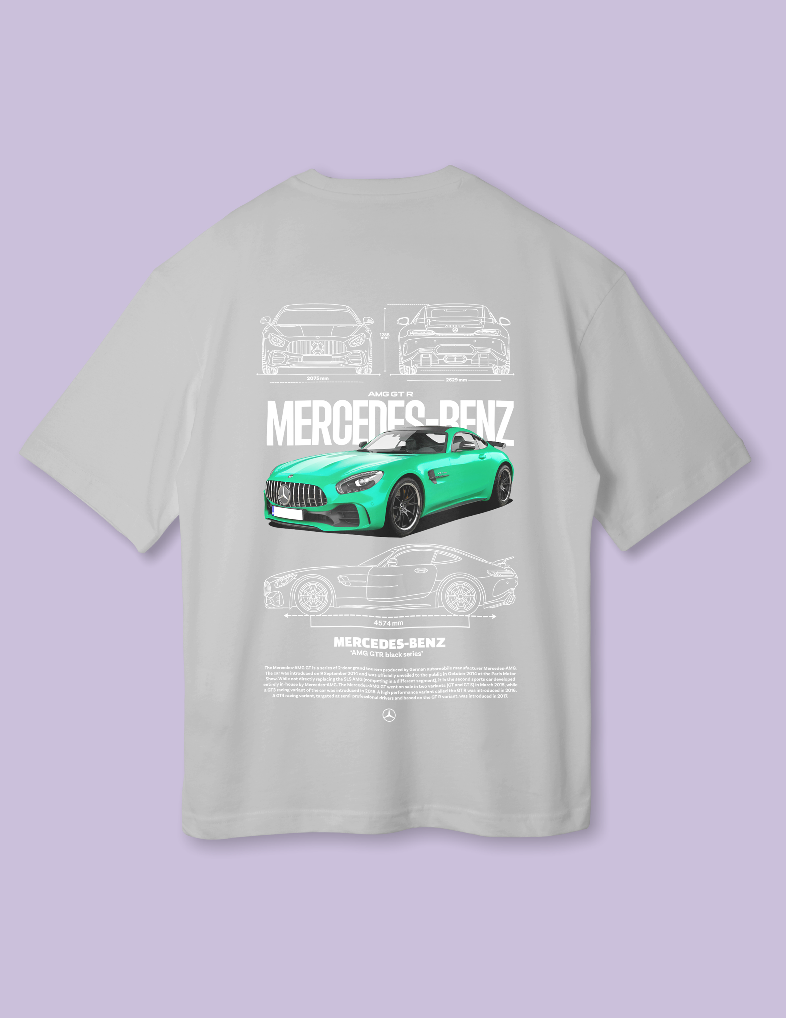 Oversized Mercedes Benz Graphic Relaxed Fit Tee