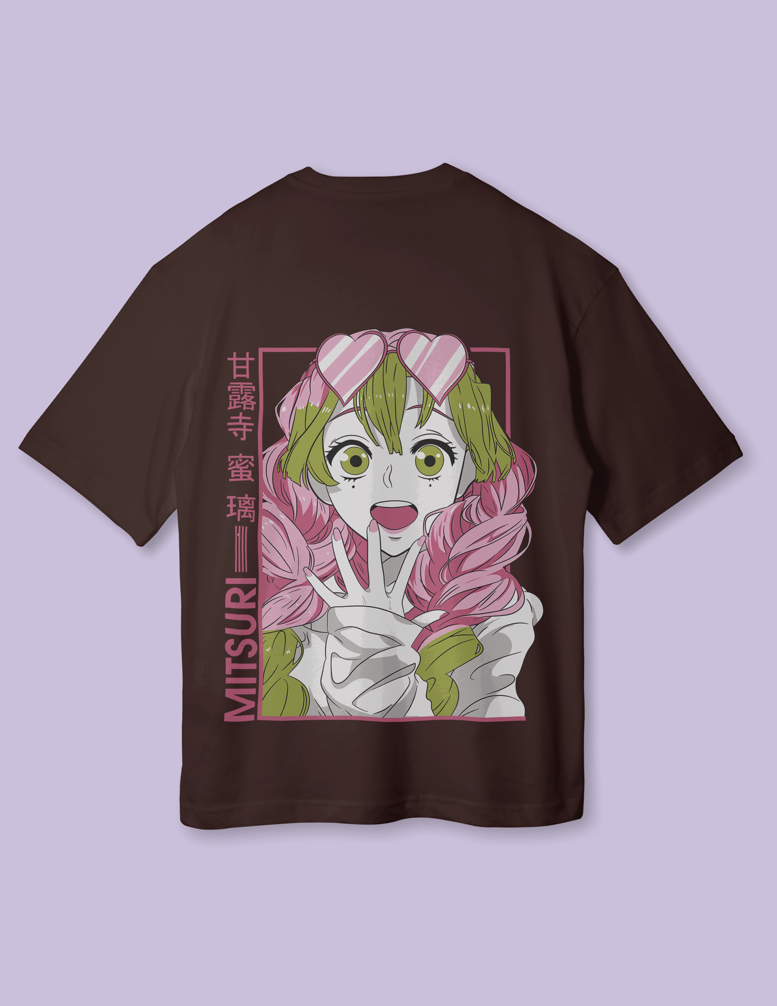Aesthetic Anime Mitsuri Oversized Fit Tee