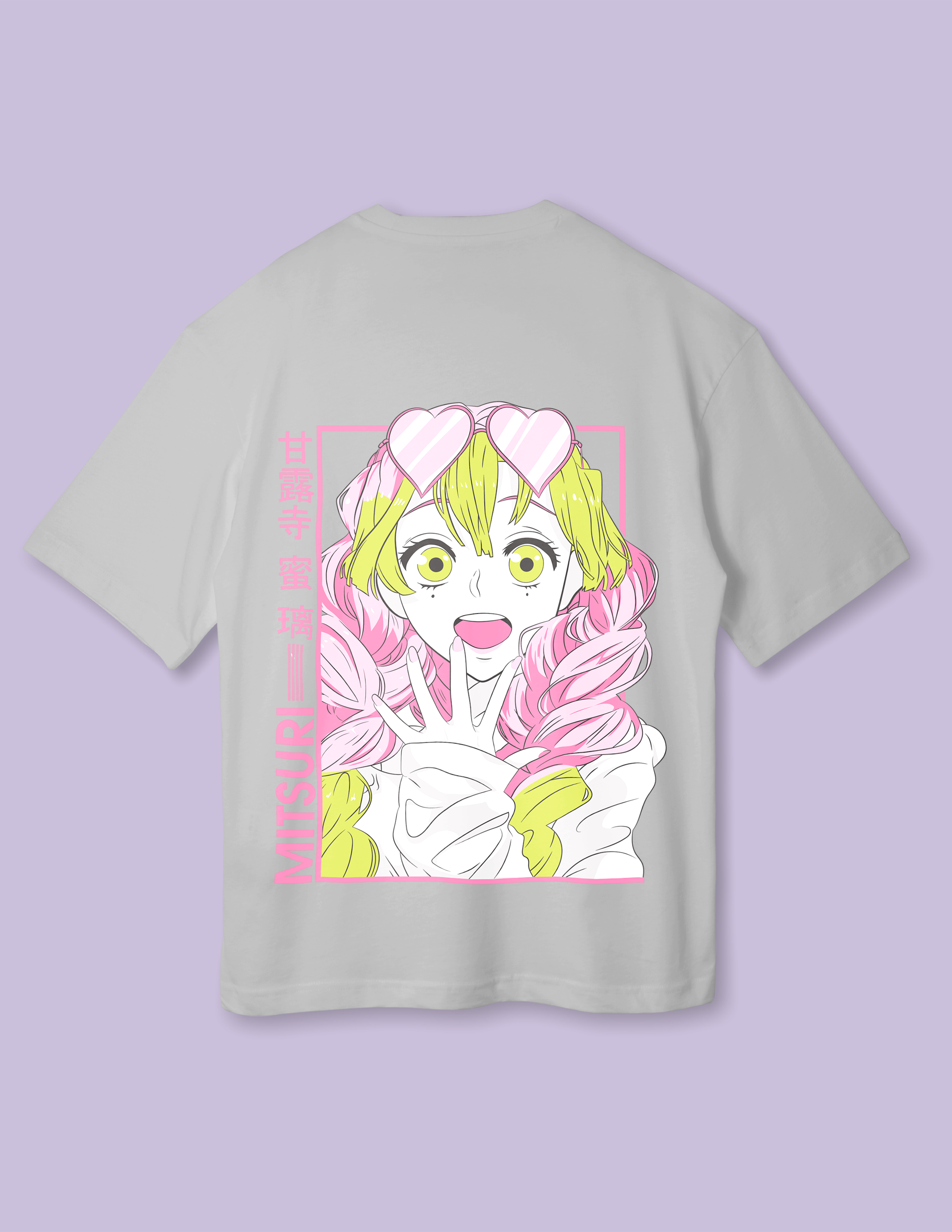 Mitsuri Kanroji Graphic Printed Oversized T-Shirt
