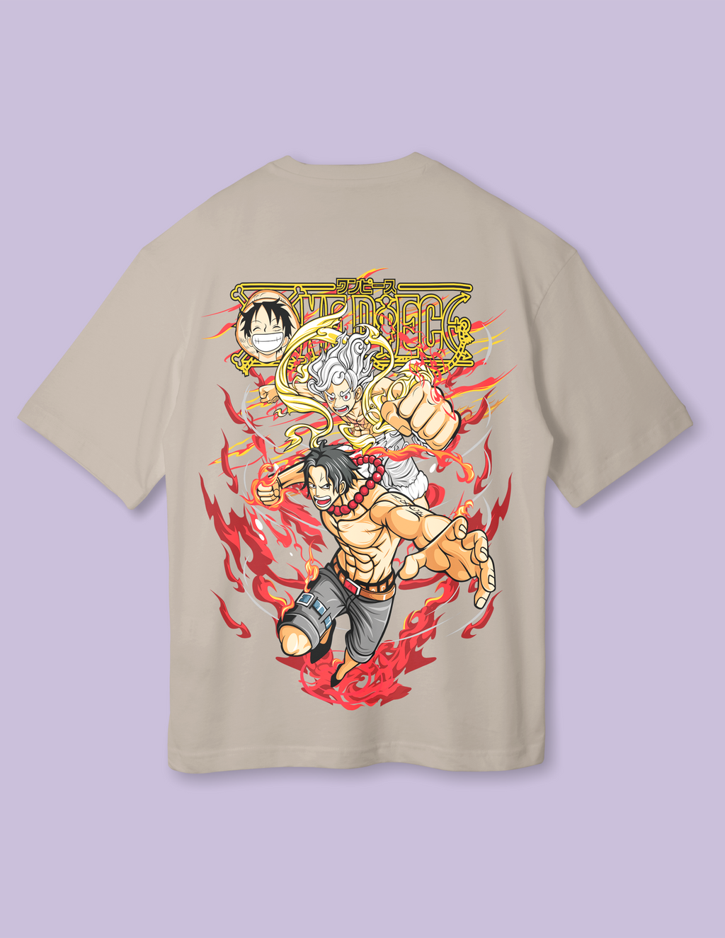 Cool Aime Fan Oversized T-Shirt - Monkey D Luffy