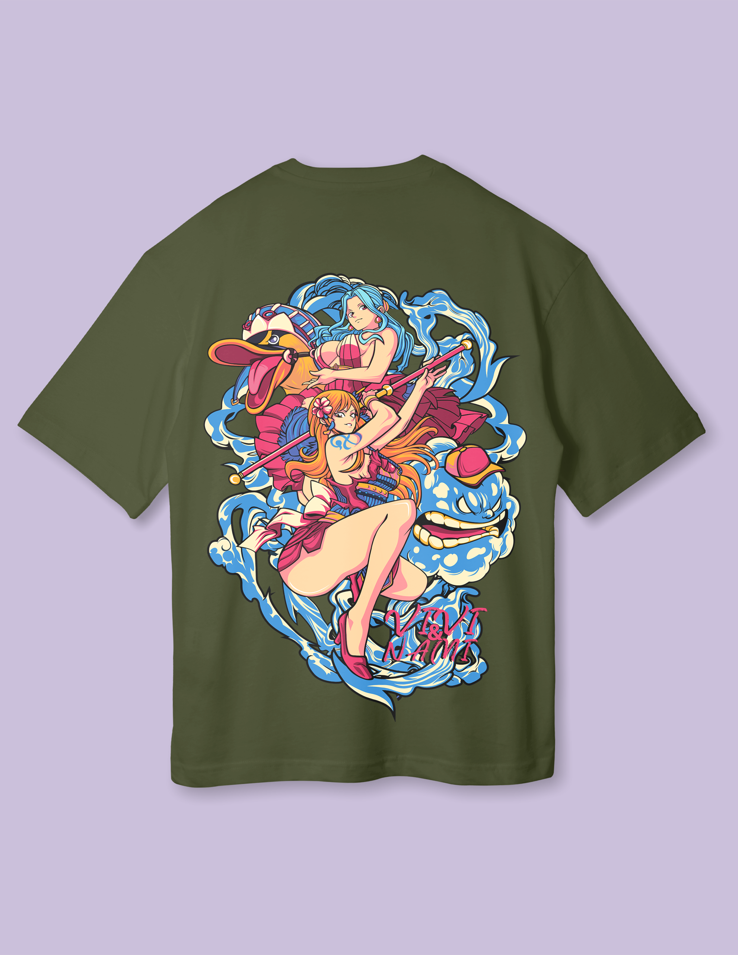 Unisex One Piece Nami Oversized Streetwear Look