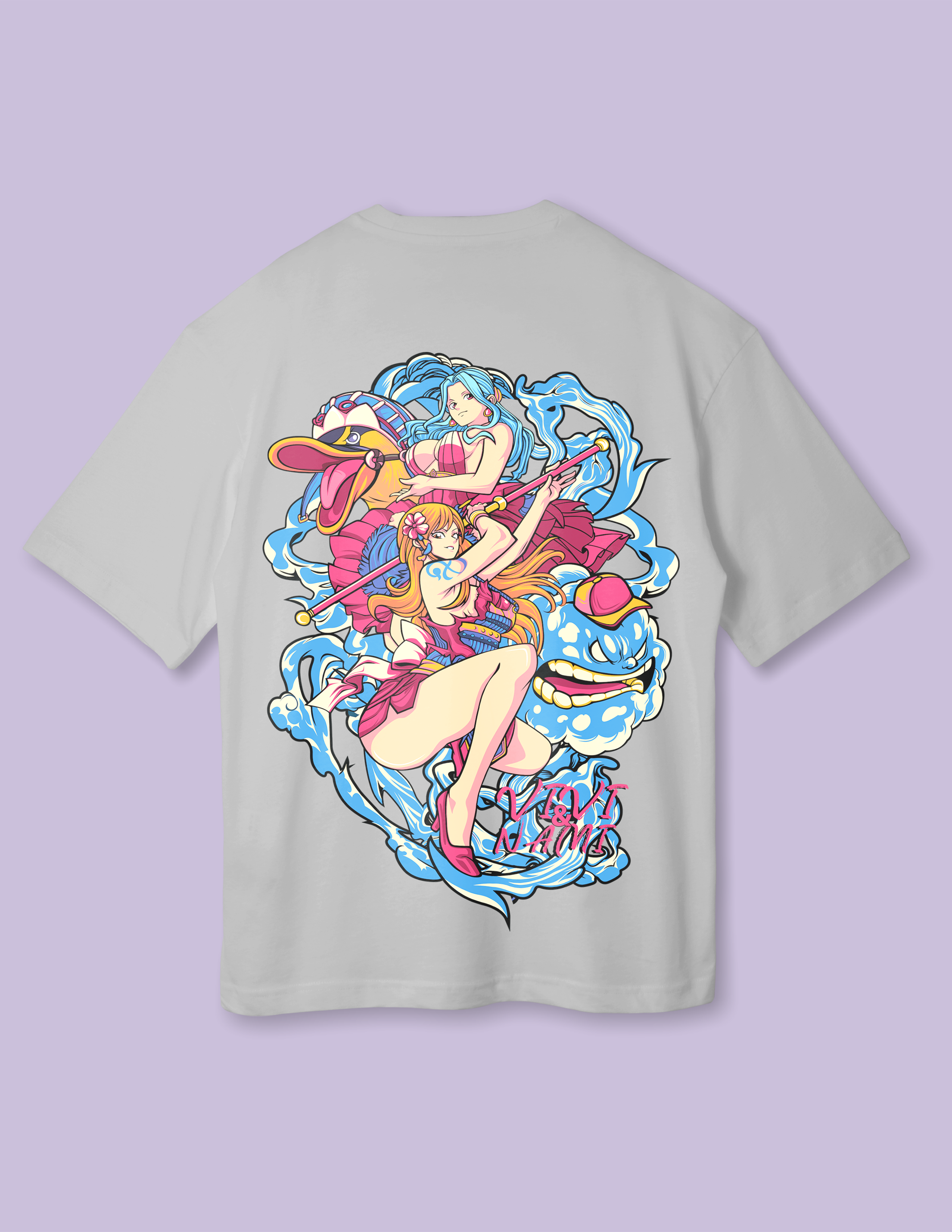 Nami Cartoon Graphic Oversized Tee