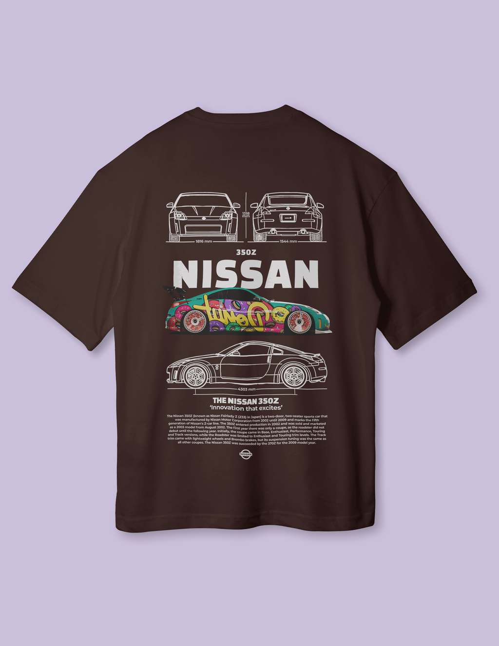 Bold Drift Edition Nissan 350Z Oversized Tee
