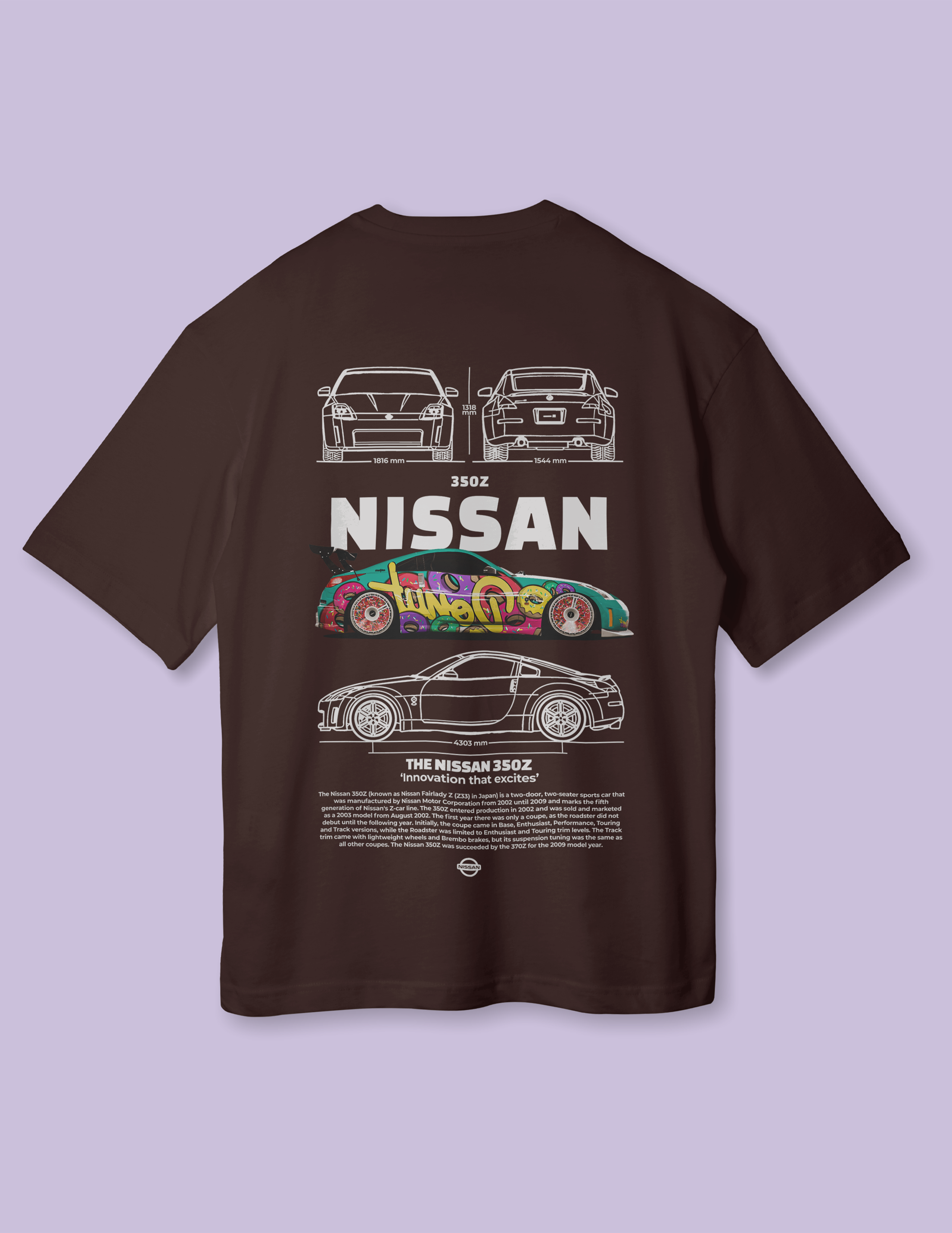 Bold Drift Edition Nissan 350Z Oversized Tee