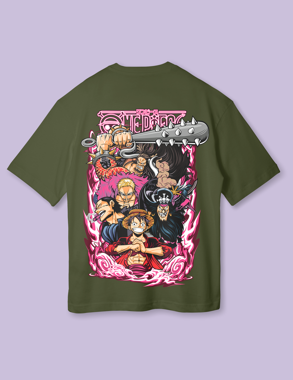 Japanese Anime Streetwear Luffy Oversized T-Shirt