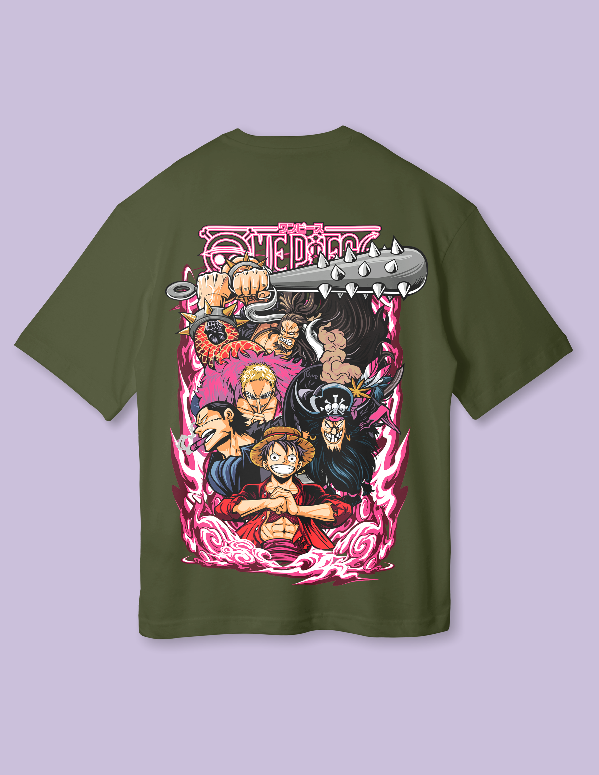 Japanese Anime Streetwear Luffy Oversized T-Shirt