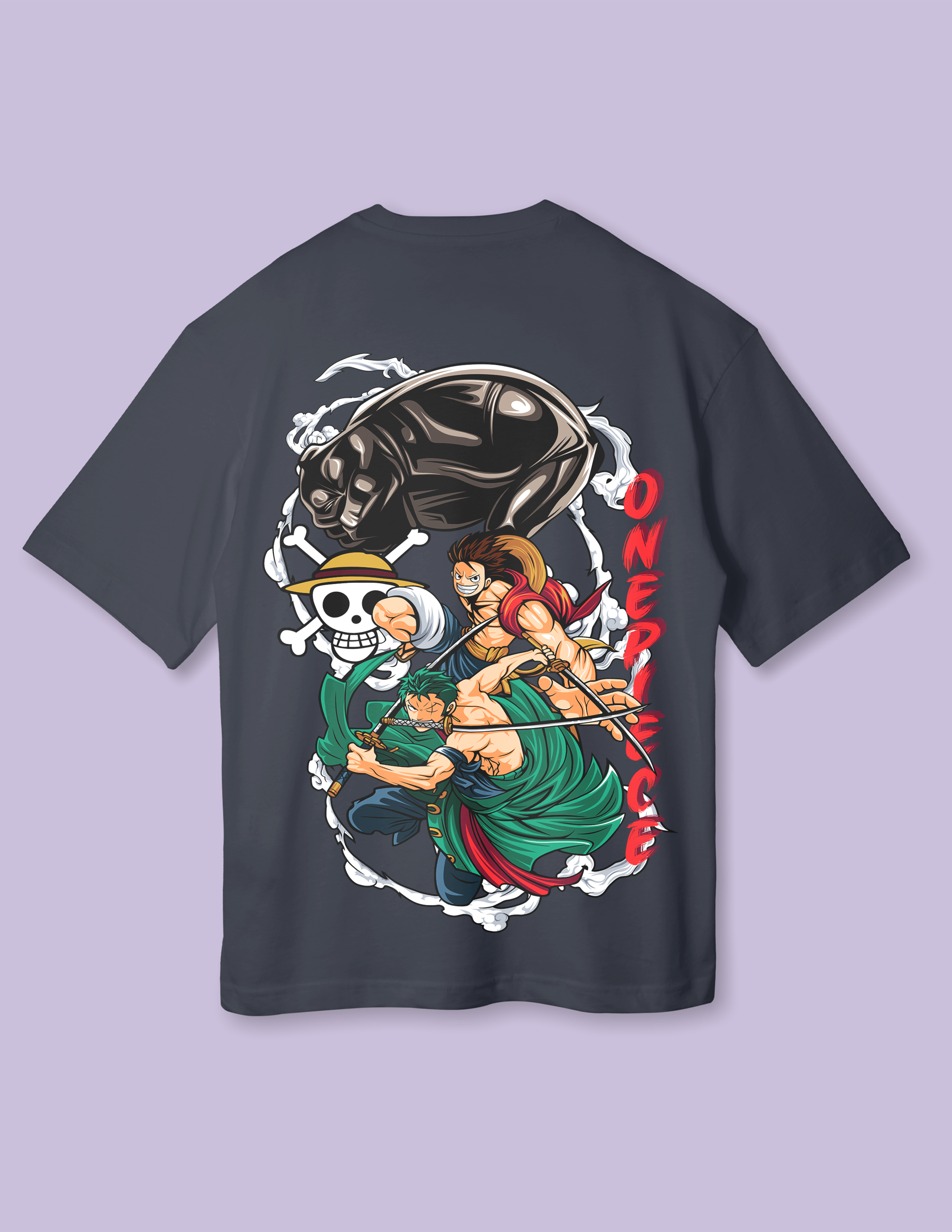 Three Swords Style Graphic Roronoa Oversized T-Shirt