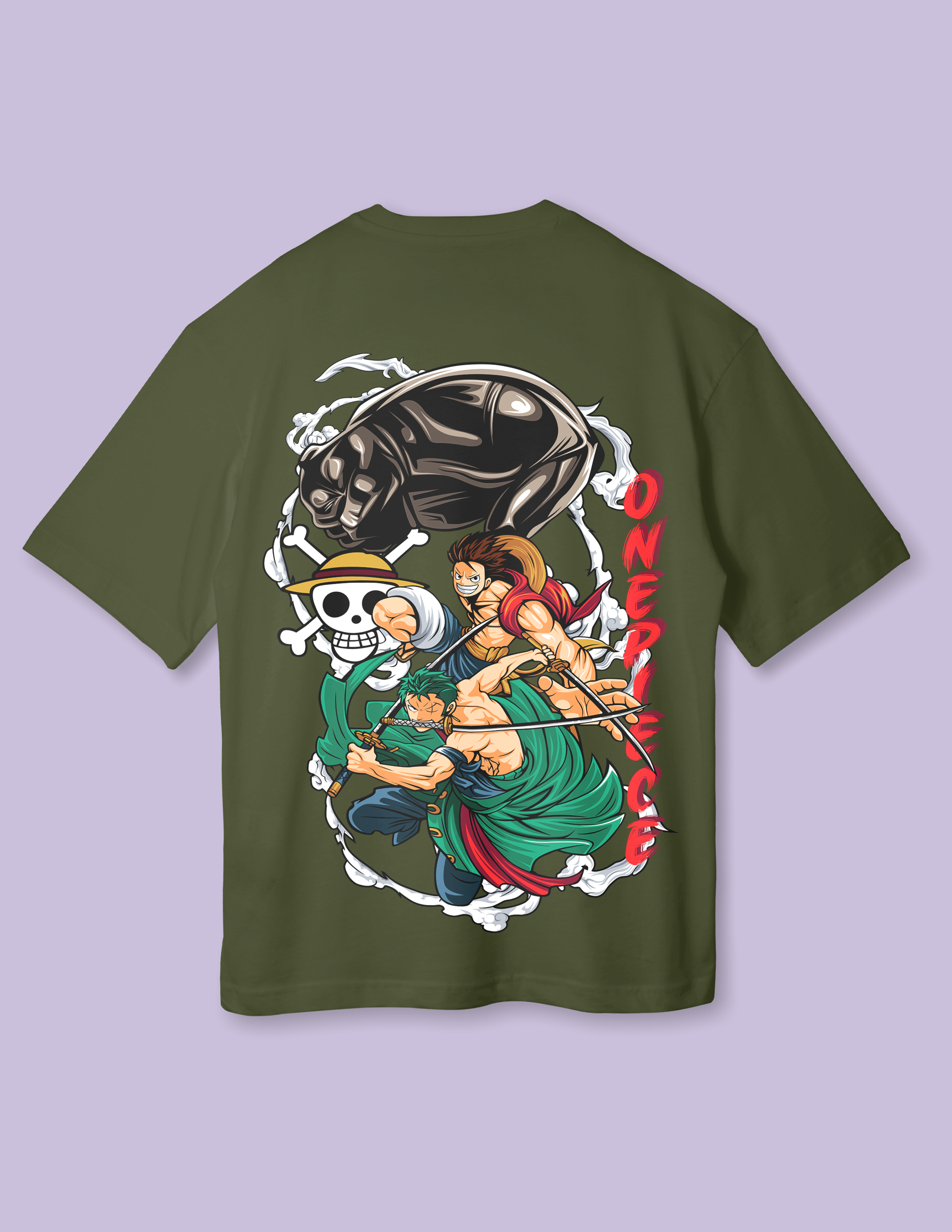 Straw Hat Swordsman Roronoa Oversized T-Shirt