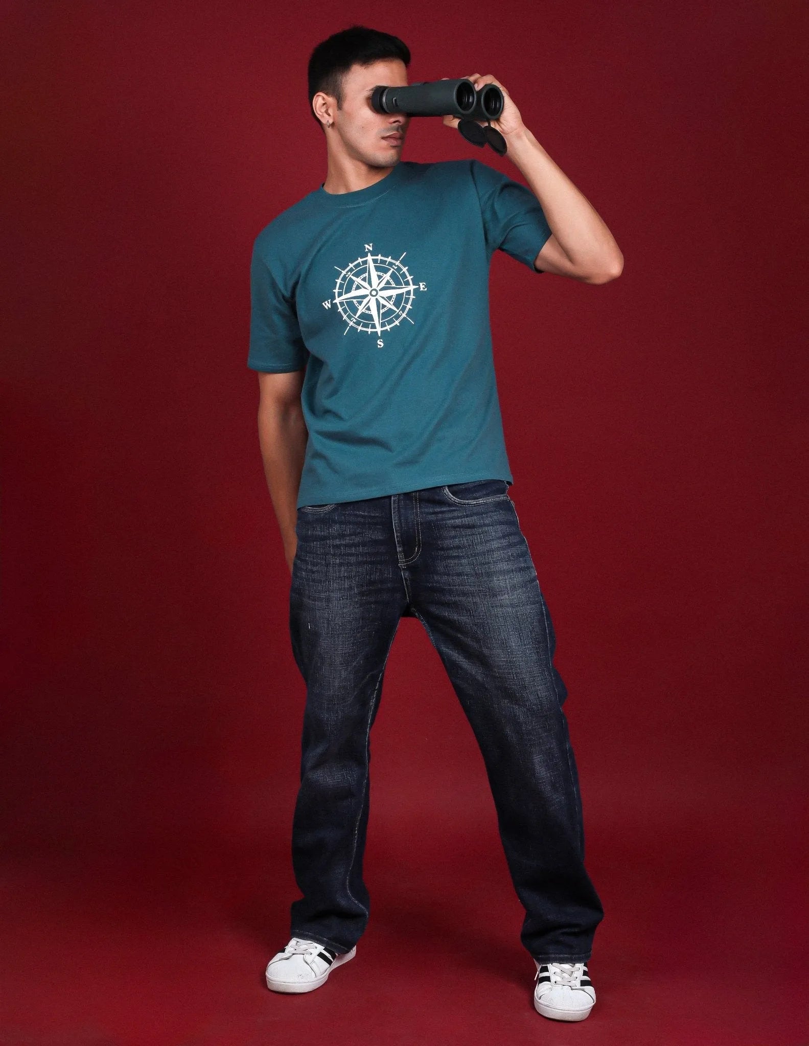 Classic Compass Oversized Relaxed Fit Tee