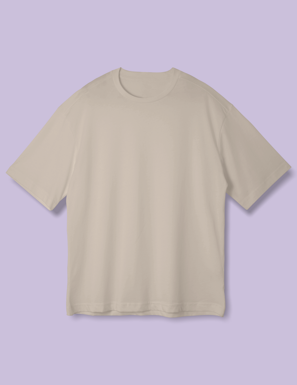 Pure Cotton Printed Round Neck T-Shirt - Front