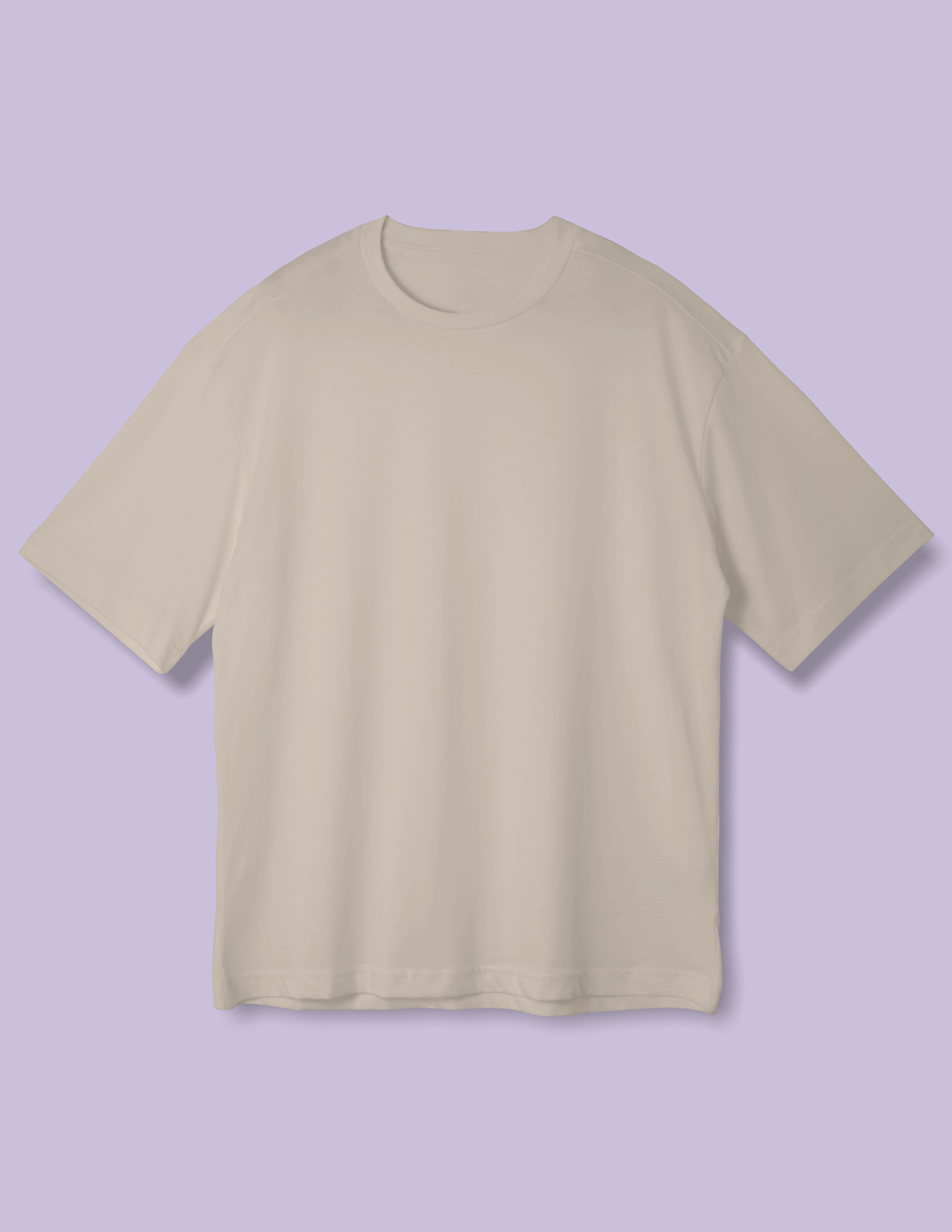 Pure Cotton Printed Round Neck T-Shirt - Front