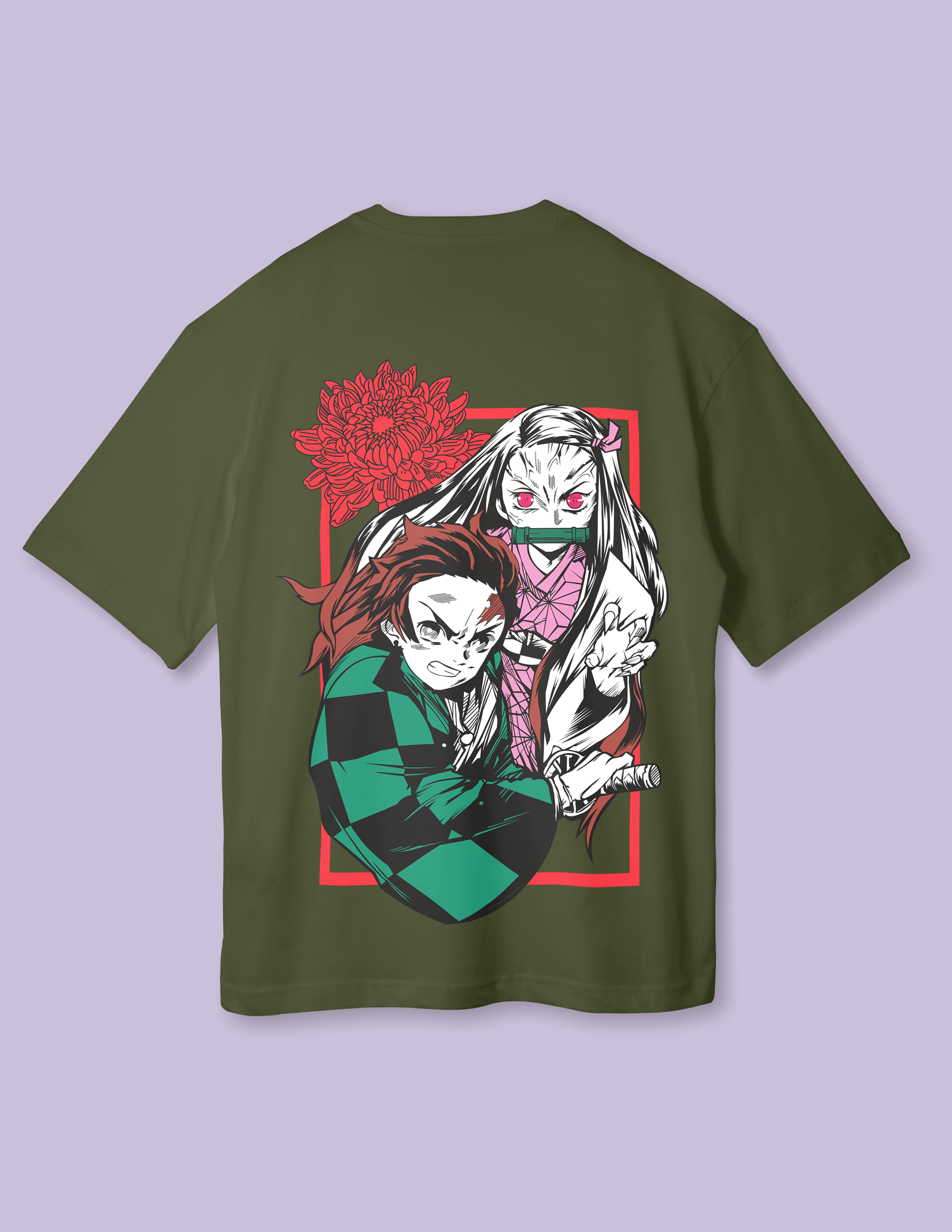 Demon Slayer Tanjiro Kamado Oversized Cotton T-Shirt