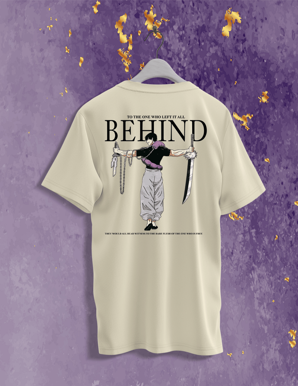 Oversized Toji Print Graphic T-Shirt