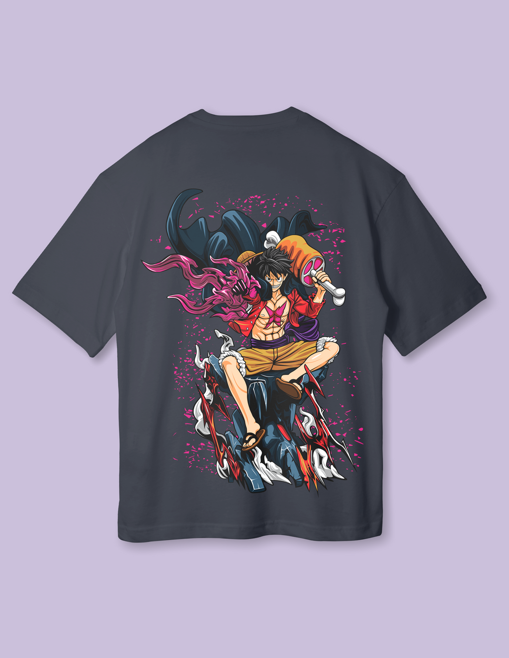 Ukato Unisex Anime Style Graphic Oversized Tee
