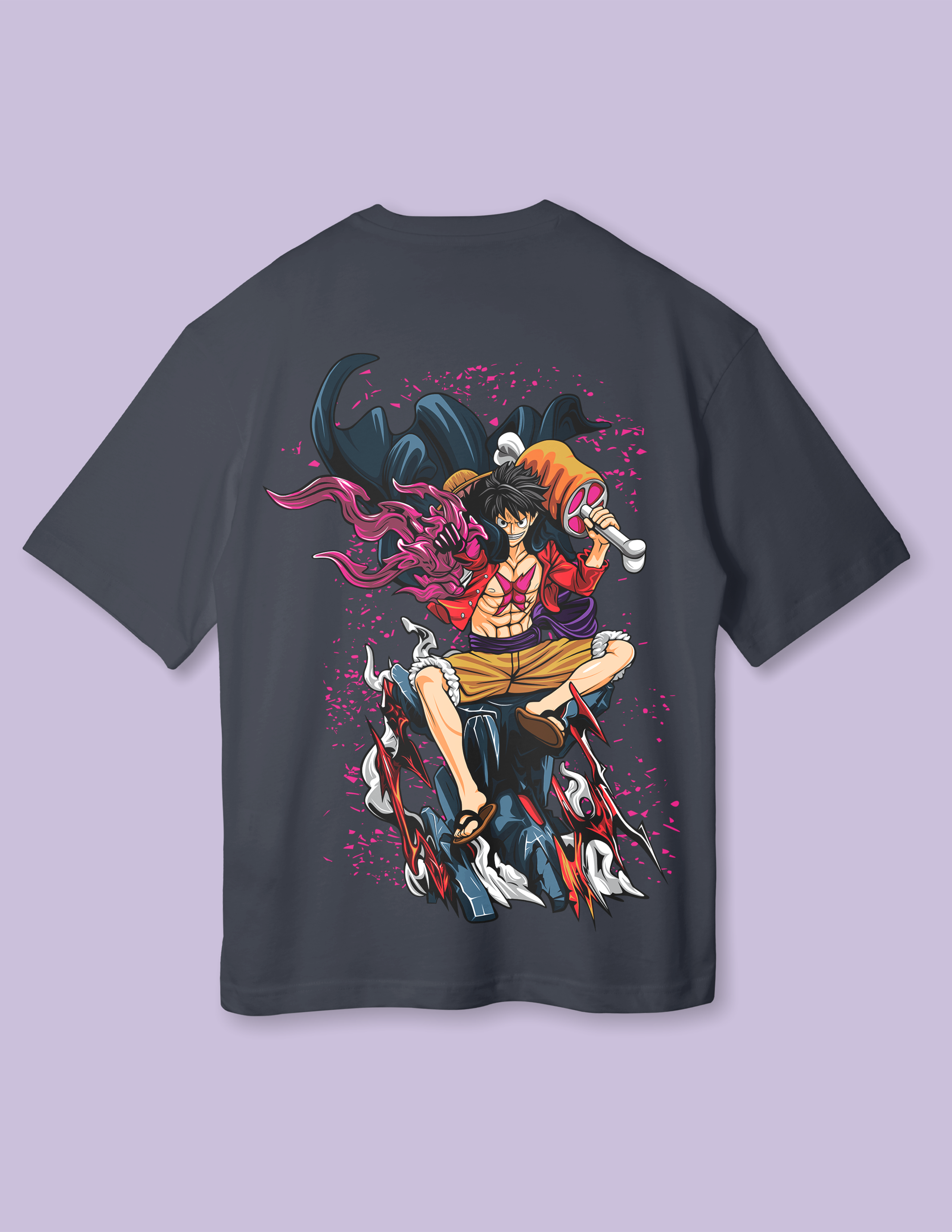 Ukato Unisex Anime Style Graphic Oversized Tee
