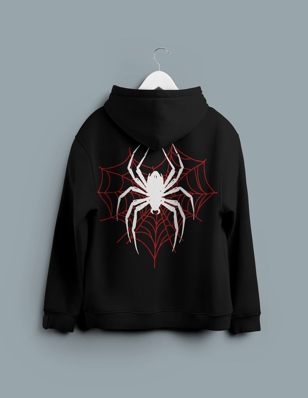 Spider Printed Oversized Hoodie